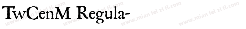 TwCenM Regula字体转换